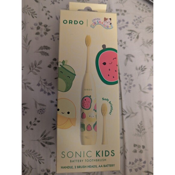 ORDO Sonic Kids Battery Yellow Toothbrush Original Squishmallows Jazwares NEW - Picture 1 of 4